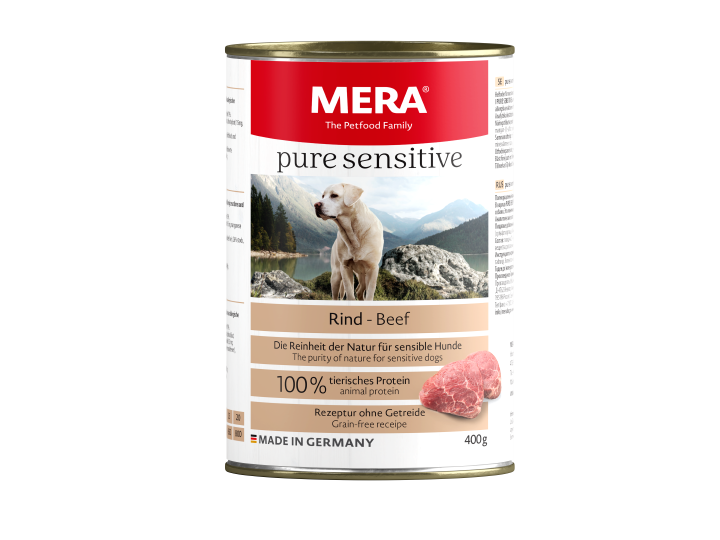 MERA Hunde-Nassfutter Pure Sensitive Meat Rind 400 g